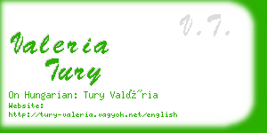 valeria tury business card